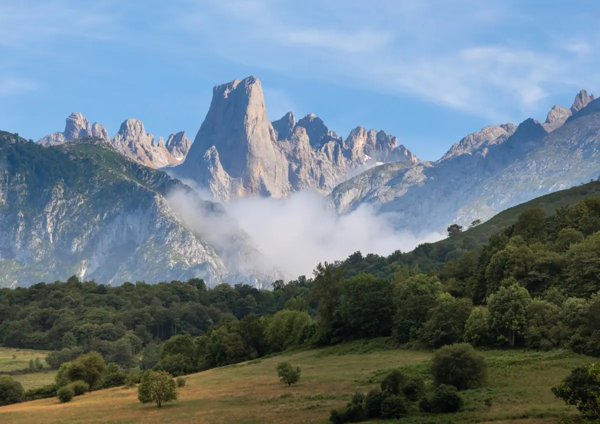 The Picos de Europa among the clouds